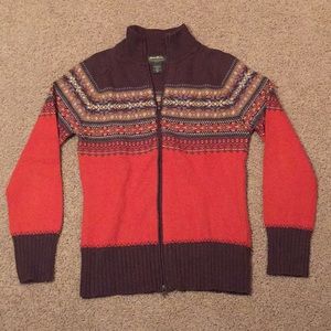 Vintage Eddie Bauer Full Zip Sweater
